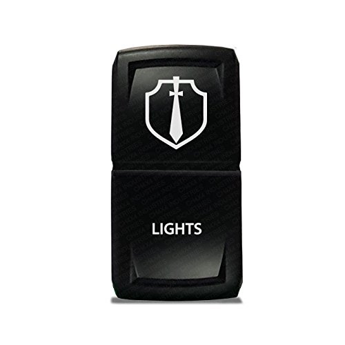CH4X4 Rocker Switch V2 Military Lights Symbol 5- Red Led