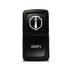 CH4X4 Rocker Switch V2 Military Lights Symbol 5- Red Led view 1