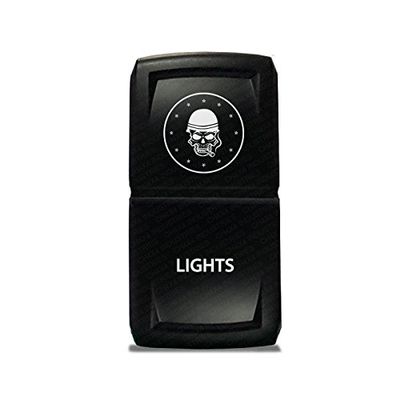 CH4X4 Rocker Switch V2 Military Lights Symbol 8- Green Led