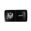 CH4X4 Rocker Switch V2 Military Lights Symbol 14- Blue Led view 1