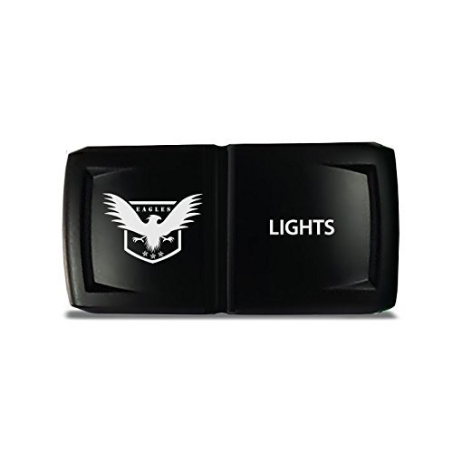 CH4X4 Rocker Switch V2 Military Lights Symbol 15- White Led