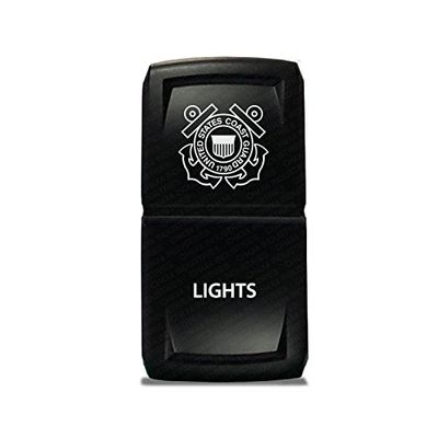 CH4X4 Rocker Switch V2 Military Lights Symbol 24- Blue Led