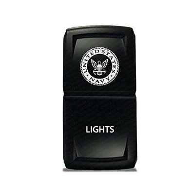 CH4X4 Rocker Switch V2 Military Lights Symbol 10- White Led