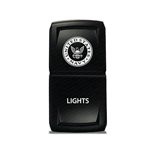 CH4X4 Rocker Switch V2 Military Lights Symbol 10- White Led