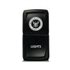 CH4X4 Rocker Switch V2 Military Lights Symbol 10- White Led view 1