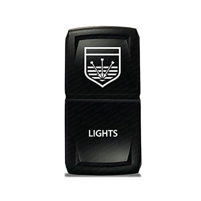 CH4X4 Rocker Switch V2 Military Lights Symbol 25- Blue Led