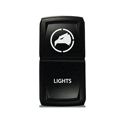 CH4X4 Rocker Switch V2 Military Lights Symbol 26- Green Led
