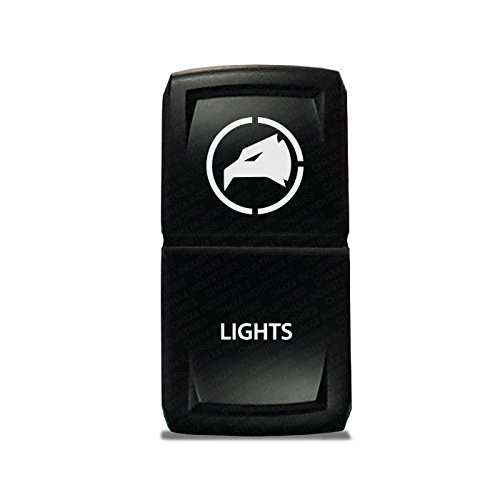 CH4X4 Rocker Switch V2 Military Lights Symbol 26- Green Led