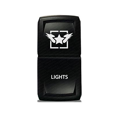 CH4X4 Rocker Switch V2 Military Lights Symbol 11- Red Led