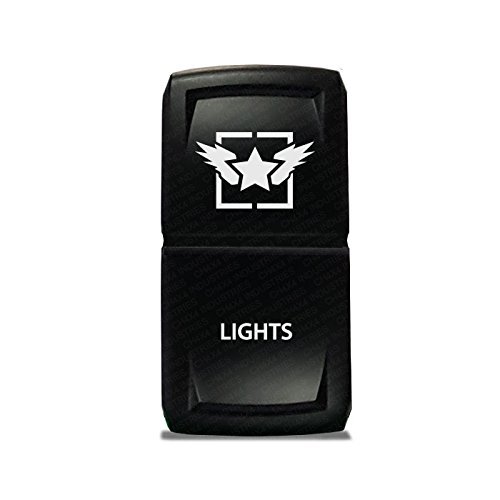 CH4X4 Rocker Switch V2 Military Lights Symbol 11- Red Led