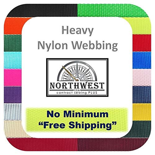 Tapecraft Heavy Nylon Webbing Available in , 5/8, , 1, 1  and 2 Widths. in Lots of 1 Yard, 5 Yards, 10 Yards, 20 Yards and 50 Yards. (I/2" Red, 50 Yards)