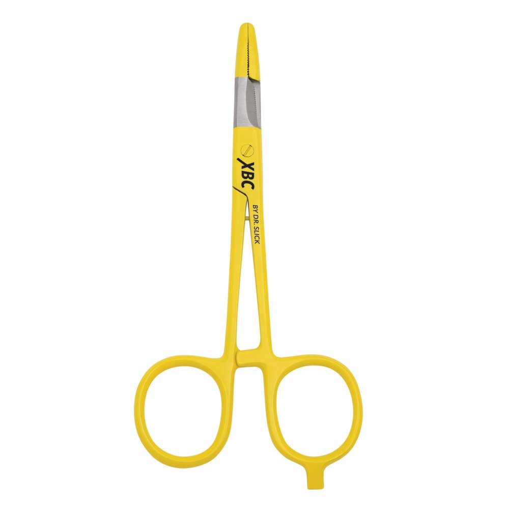 Dr. Slick Scissor Clamp, 5", Yellow, Straight (NEW)