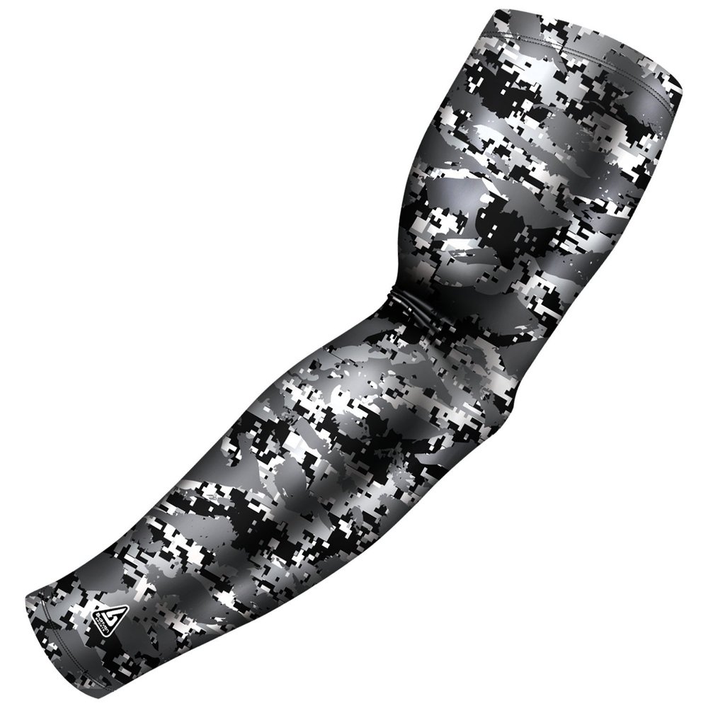 B-Driven Pro-Fit Sports Compression Arm Sleeve for Men Women & Youth Camouflage Designs Support Circulation & Cooling for Baseball, Football, Basketball, & Outdoor Sports Protective Sleeve (Single)