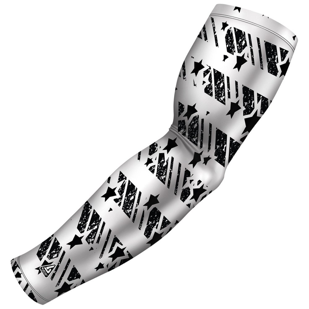 B-Driven Premium Pro-Fit Sports Compression Arm Sleeve (Single) Patriotic Designs Baseball Arm Sleeves - Men Women Youth