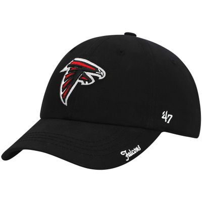 47 Women's Black Atlanta Falcons Miata Clean Up Primary Adjustable Hat