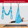 DASKING 23KN (5070 lbs) Heavy Duty Climbing Straps - 2 Pack Adjustable Daisy Chain Webbing for Aerial Yoga, Hammock, Fitness & Rigging - CE/EN566 Certified, Red view 2