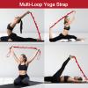DASKING 23KN (5070 lbs) Heavy Duty Climbing Straps - 2 Pack Adjustable Daisy Chain Webbing for Aerial Yoga, Hammock, Fitness & Rigging - CE/EN566 Certified, Red view 3