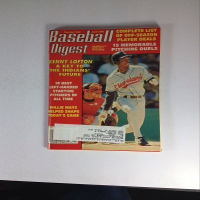 baseball digest april 1995 kenny lofton a key to the indians future 15 memorable pitching duels