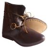 Allbeststuff Hand Made Medieval Leather Shoes Black Renaissance Boot (Brown, 4) view 2
