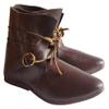 Allbeststuff Hand Made Medieval Leather Shoes Black Renaissance Boot (Brown, 10) view 1