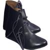 Allbeststuff Medieval Leather Shoes Ankle Length Brown Renaissance Boot (Black, 10) view 1