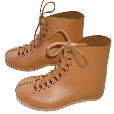 Allbeststuff Medieval Leather Shoes Brown Leather Viking Boot for SCA & LARP ABS (10)