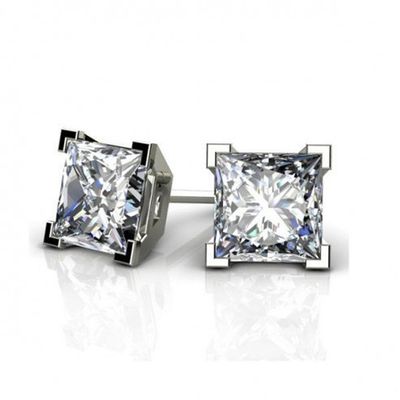 skyjewels 1/5 carats Diamond Ear Studs in 14 k Gold