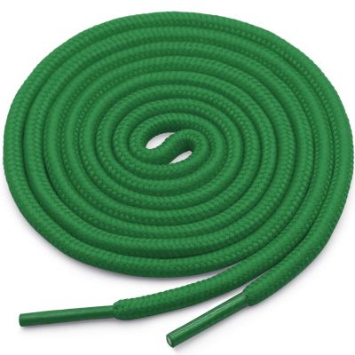 YJRVFINE Round Shoe Laces for Sneakers: Boot Hiking Athletic Dark Green Shoelaces for Men&Women 2 Pairs 51 Inch