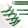 YJRVFINE Round Shoe Laces for Sneakers: Boot Hiking Athletic Dark Green Shoelaces for Men&Women 2 Pairs 51 Inch view 3