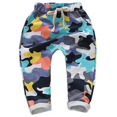 Ding-dong Baby Kid Boys Camouflage Harem Pants(Yellow,3T)