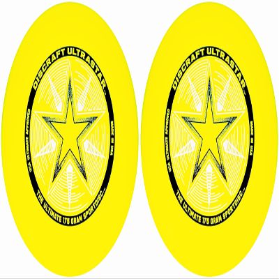 Discraft 175 Gram Ultra Star Sport Disc - 2 Pack (Yellow & Yellow)