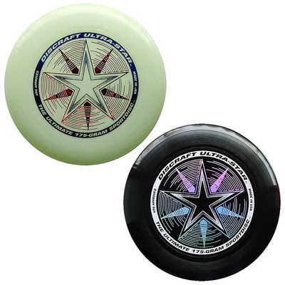 Discraft 175 Gram Ultra Star Sport Disc - 2 Pack (Black & Glow)