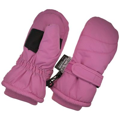 Children Toddlers and Baby Mittens Made With Thinsulate,and Fleece - Winter Waterproof Gloves By Zelda Matilda, Dark Pink, 3 - 4 Years