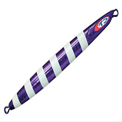 JACKALL Metal Jig Lure, Anchovy Metal, Type 3, 4.6 oz (130 g), Purple/Glow Stripe