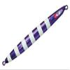JACKALL Metal Jig Lure, Anchovy Metal, Type 3, 4.6 oz (130 g), Purple/Glow Stripe view 1