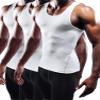 NELEUS Men's Athletic 3 Pack Compression Tank Top Dry Fit Undershirts,White,M,EUR L view 1