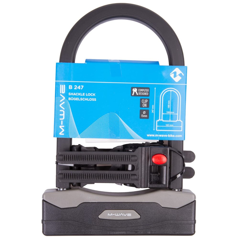 M-Wave B 247 Shackle Lock - Black