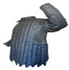 Allbeststuff Medieval Padded Cotton Gambeson with Round Riveted Chain Mail Voider ABS (Black, 54) view 3