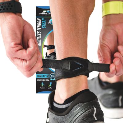CROSSTRAP Achilles Tendon Support - Ankle Brace For Women And Men, Comfort & Bracing, Ankle Stabilizer Strap & Sprain Support, Achilles Tendonitis Relief, Kickback Straps, (Small)