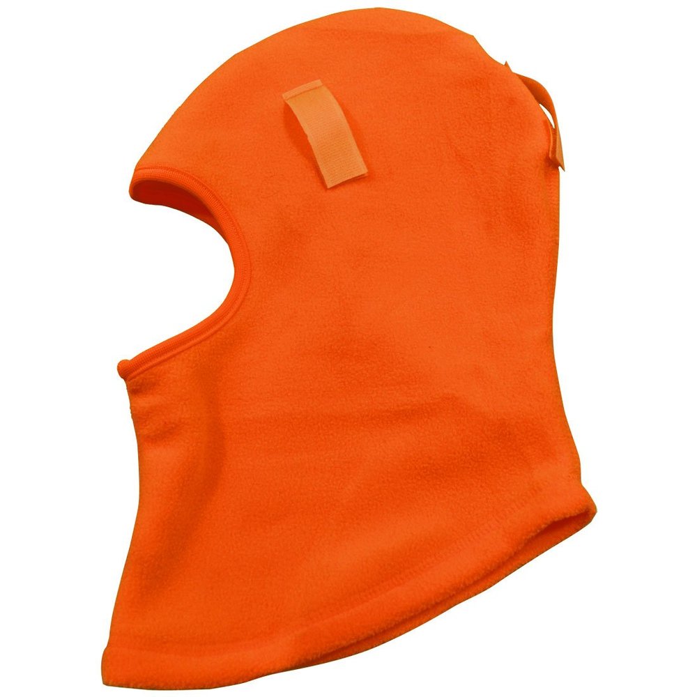 Petra Roc OSMK-S1 High-Vis Winter Hardhat Liner Balaclava Fleece Head Wear Ski Mask, One Size, Orange