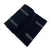 UnionPlus Velvet Travel Jewelry Roll Bag Organizer for Necklace, Elastic Band and Anti-winding, Black view 4