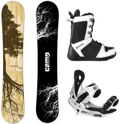 Package-Camp Seven Roots CRC Snowboard 159 cm-Camp Seven Summit Bindings-System APX Snowboard Boots 10