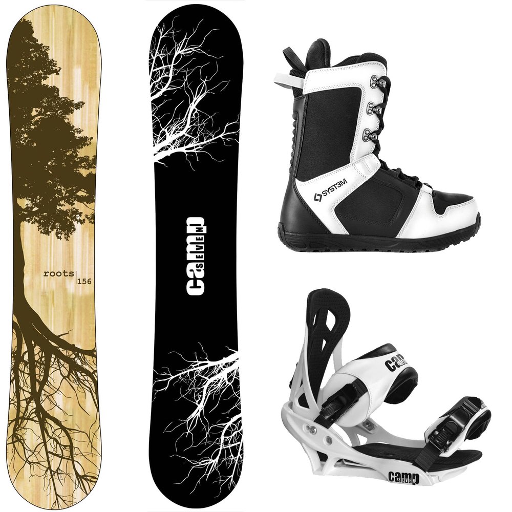 Package-Camp Seven Roots CRC Snowboard 159 cm-Camp Seven Summit Bindings-System APX Snowboard Boots 9