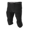 A4 Sportswear Adult XL (Waist 35/Inseam 16) Black Football Pants Flyless, Built-in Pad Holder view 1