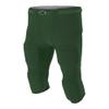 A4 Sportswear Adult XL (Waist 35/Inseam 16) Forrest Green Football Pants Flyless, Built-in Pad Holder view 1