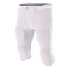 A4 Sportswear Adult Medium (Waist 29/Inseam 15.5) White Football Pants Flyless, Built-in Pad Holder view 1