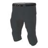 A4 Sportswear Adult XL (Waist 35/Inseam 16) Graphite Football Pants Flyless, Built-in Pad Holder view 1