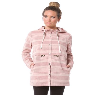 Nikita Women's Daymark Jacket, Small, Baked Clay Stripe