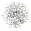 100pcs Stainless Steel Split Rings Fishing Hook Lure Connectors Double Loops - 6mm