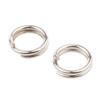 100pcs Stainless Steel Split Rings Fishing Hook Lure Connectors Double Loops - 6mm view 2